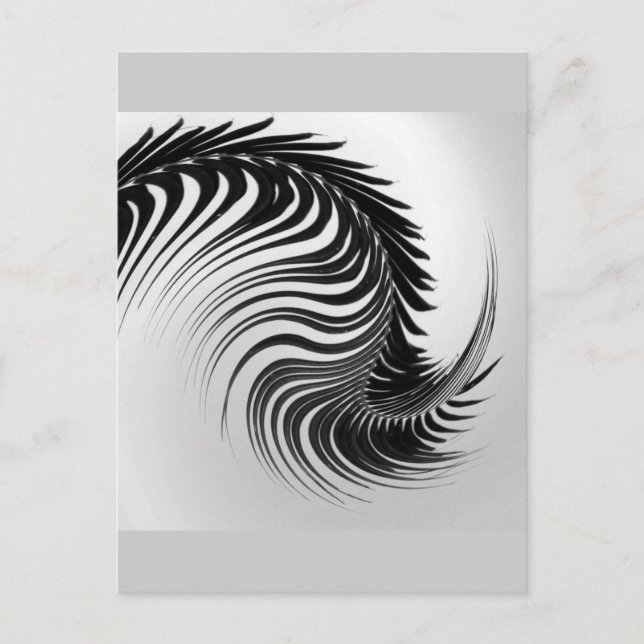 Cartão Postal Dancing Palm Leaf Postcard (Frente)