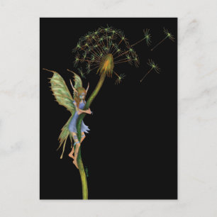 Cartão Postal Dandelion Faery (com Tinta de Guerra)