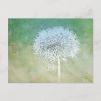 Cartão Postal Dandelion Wish Dreamy Design
