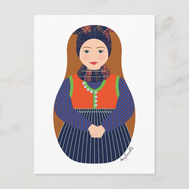 Cartão Postal Dane, Rømø Matryoshka (Frente)