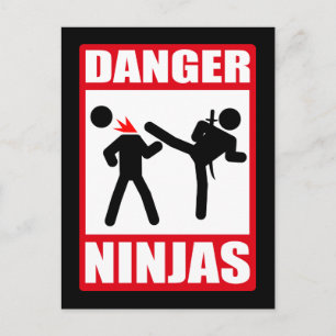 Cartão Postal Danger Ninjas