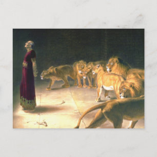 Cartão Postal Daniel Answer To King In Lions Den Briton Riviere