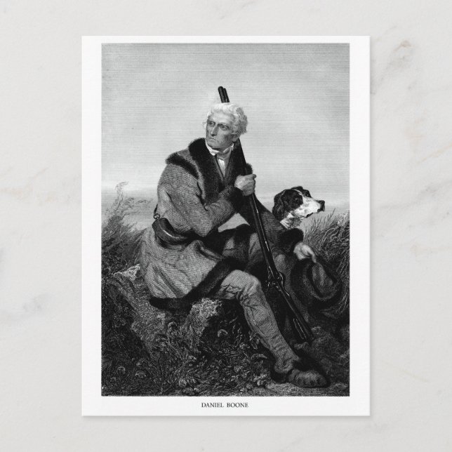 Cartão Postal Daniel Boone (Frente)