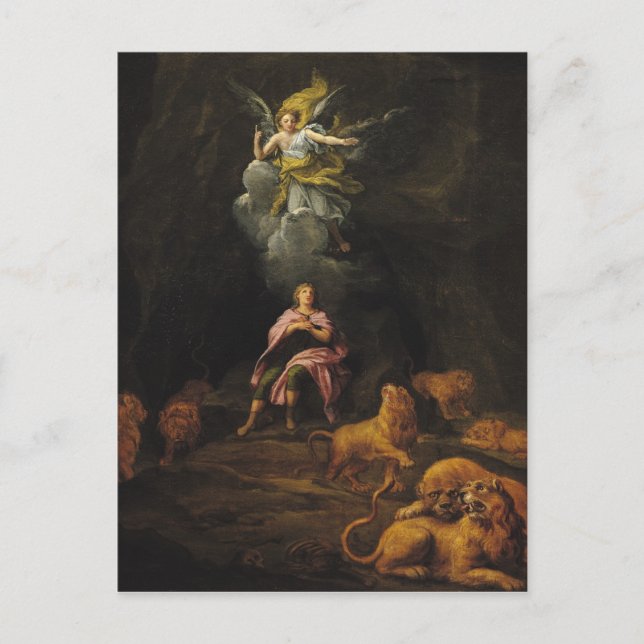 Cartão Postal Daniel no Den dos Leões (Frente)