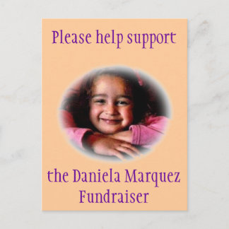 Cartão Postal Daniela Fundraiser
