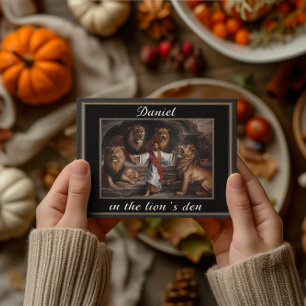 Cartão Postal Daniele na cova dos leões cena dramática