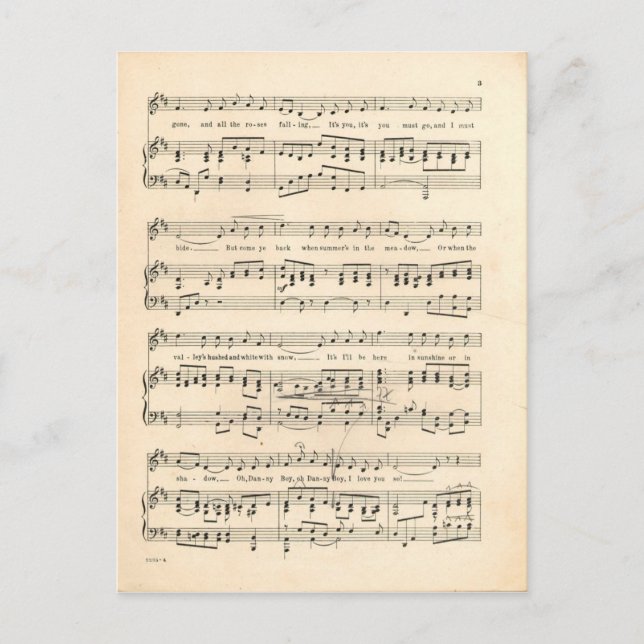 Cartão Postal Danny Boy 2 (Frente)