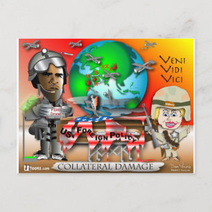 Cartão Postal Danos colaterais