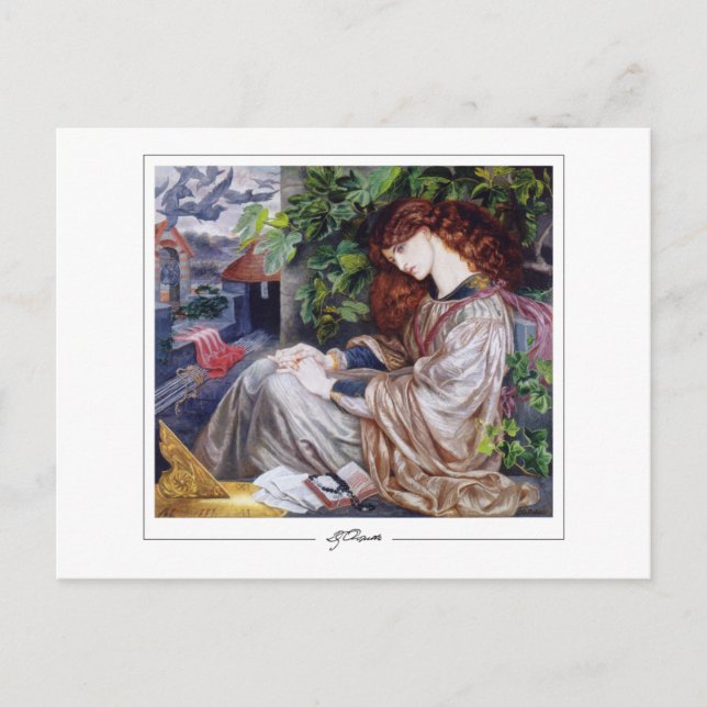 Cartão Postal Dante Gabriel Rossetti #1 - Cartão-postal de arte (Frente)