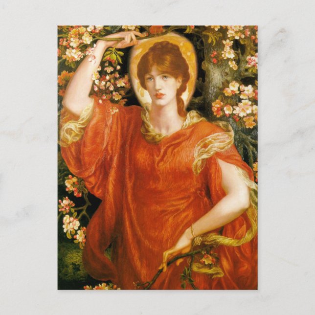 Cartão Postal Dante Gabriel Rossetti Art (Frente)