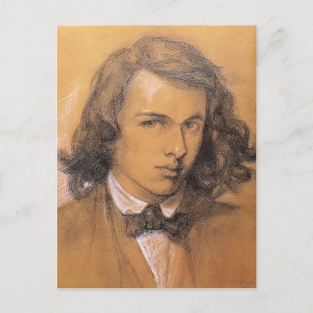 Cartão Postal Dante Gabriel Rossetti - Autorretrato (Frente)