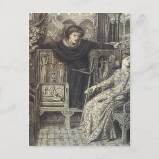 Cartão Postal Dante Gabriel Rossetti: Hamlet e Ophelia