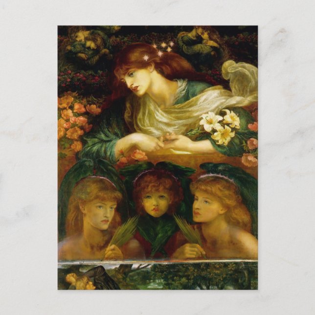 Cartão Postal Dante Gabriel Rossetti - O Damozel Abençoado (Frente)