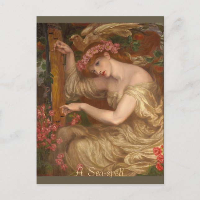 Cartão Postal Dante Gabriel Rossetti, Uma ortografia marítima, 1 (Frente)
