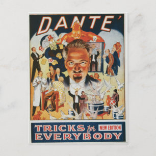 Cartão Postal Dante Vintage, Advertisement Mágico