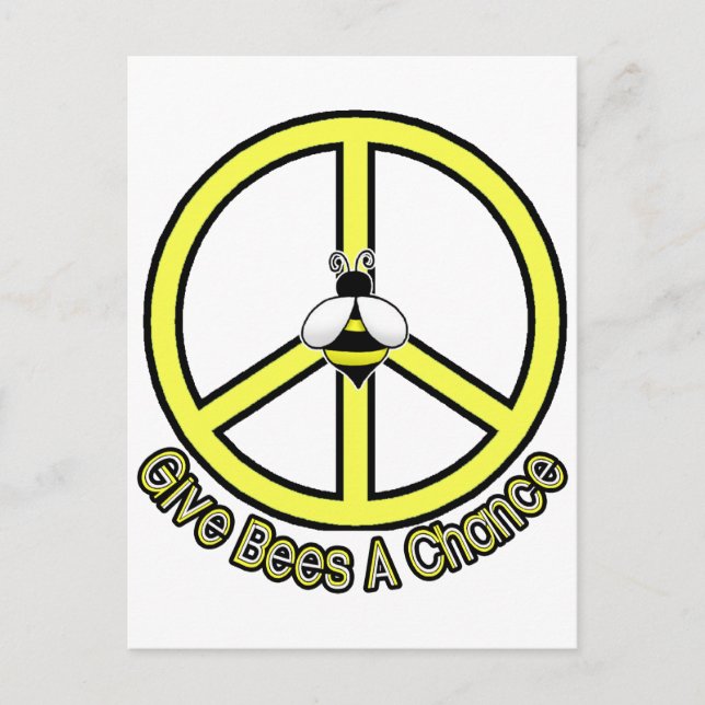 Cartão Postal dar oportunidade às abelhas (Frente)