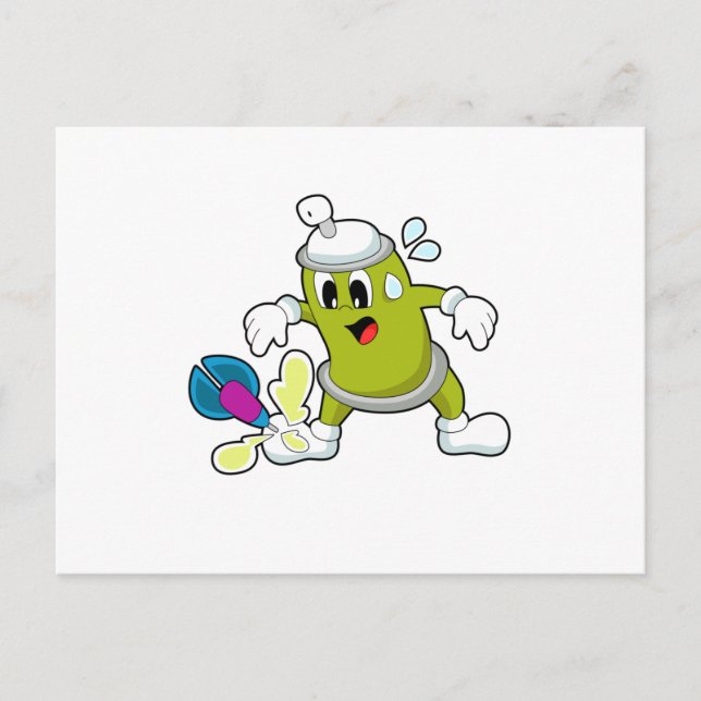 Cartão Postal Dardos Spray de Gelo Dardo (Frente)