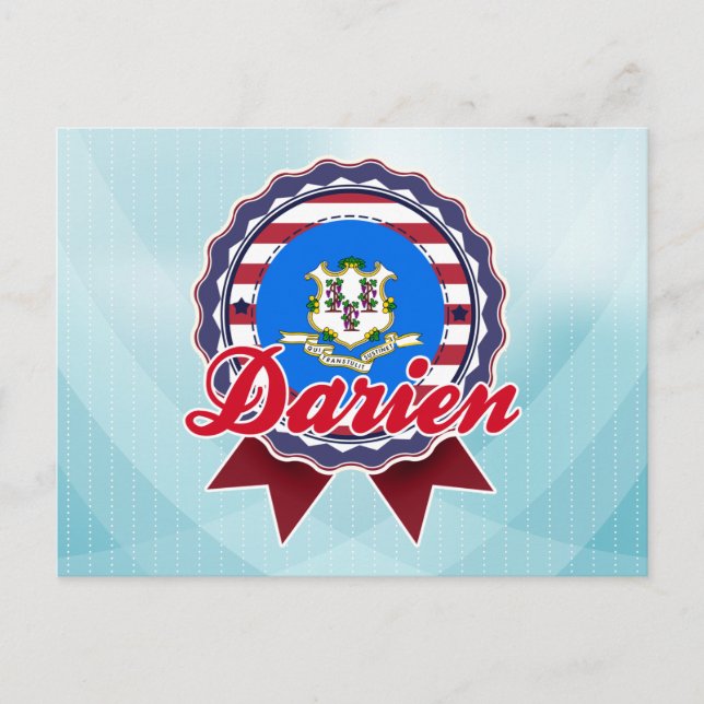 Cartão Postal Darien, CT (Frente)