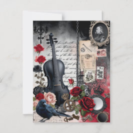 Cartão Postal Dark Romance Gothic Vintage