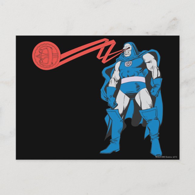 Cartão Postal Darkseid usa potências siônicas (Frente)