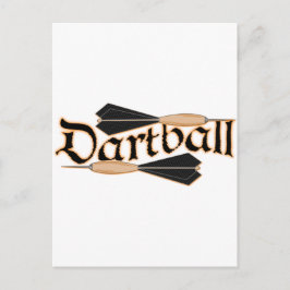 Cartão Postal Dartball Darts