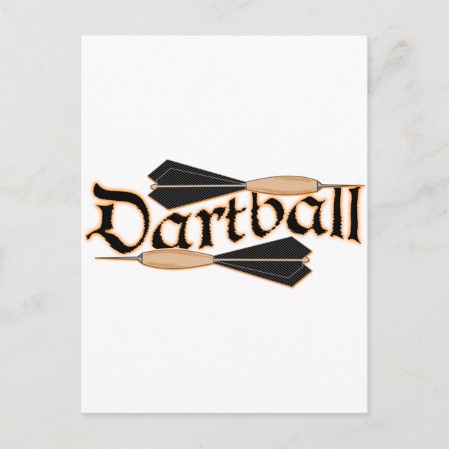 Cartão Postal Dartball Darts (Frente)