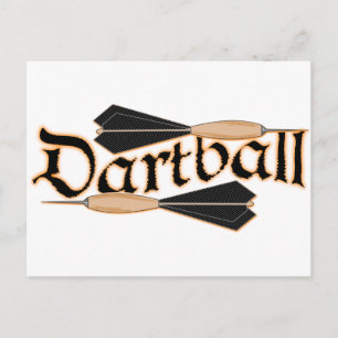 Cartão Postal Dartball Darts
