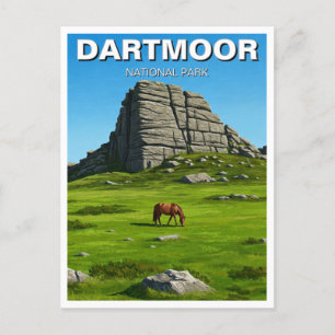 Cartão Postal Dartmoor National Park Horse Viagem