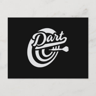 Cartão Postal Darts Dart 180 Dartboard Bullseye Arrow Engraçado 