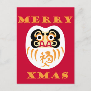 Cartão Postal Daruma Claus
