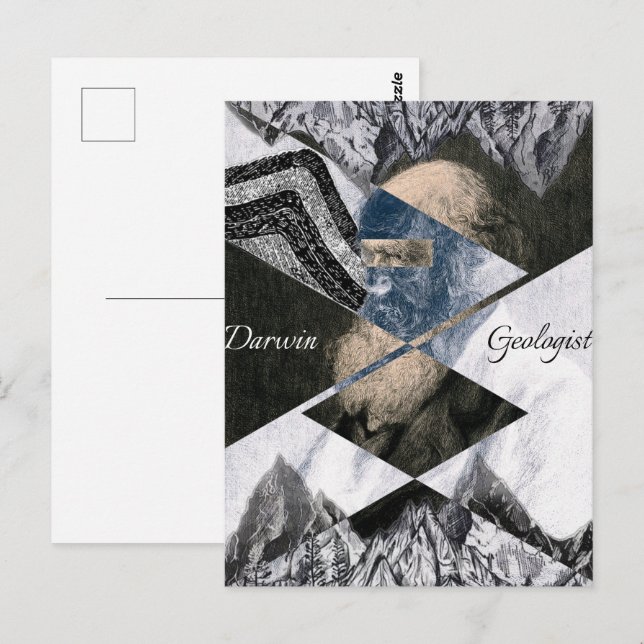 Cartão Postal Darwin Foi Um Geólogo Postcard (Frente/Verso)