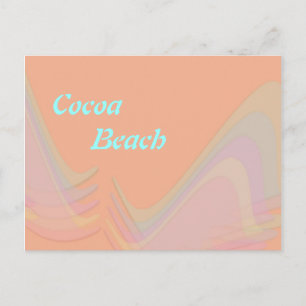 Cartão postal das Asas Pastel da Praia de Cocoa Fl