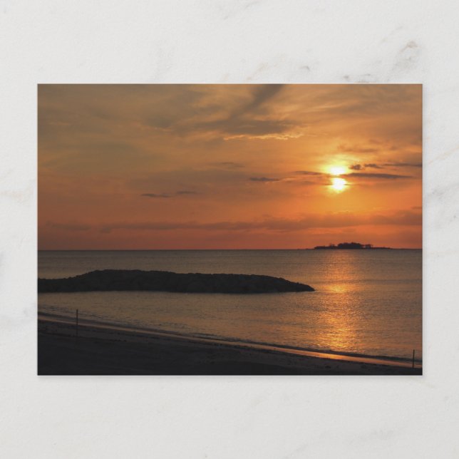 Cartão postal das Bahamas Sunset (Frente)