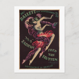 Cartão Postal Das Ballett (O Balé), Josef Fenneker