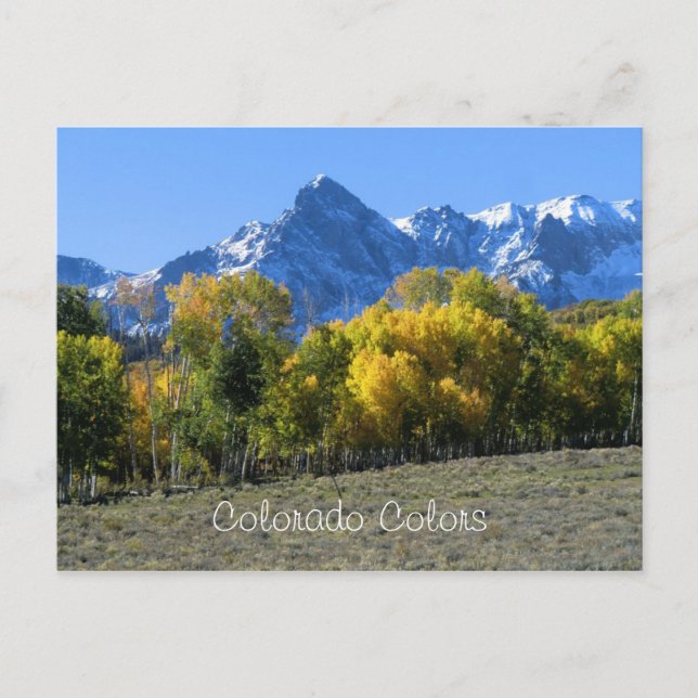 Cartão postal das Colores do Colorado (Frente)