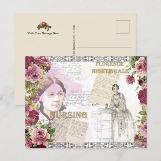 Cartão postal das enfermeiras Vintage Florence Nig