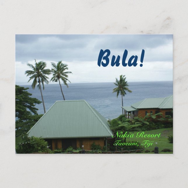 Cartão postal das Fiji (Frente)