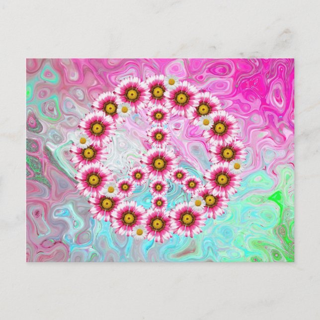 Cartão postal das flores da paz (Frente)