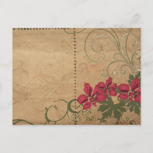 Cartão postal das flores retrorreflectoras