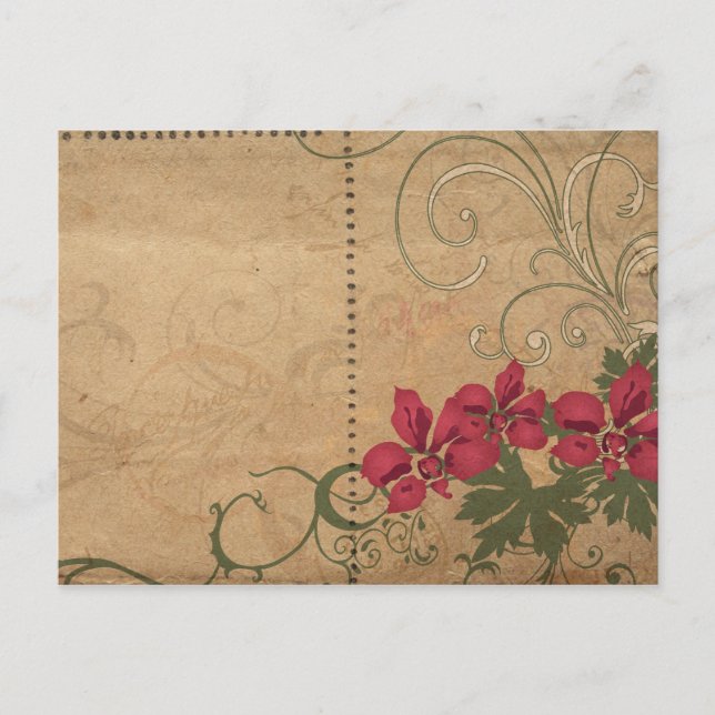 Cartão postal das flores retrorreflectoras (Frente)