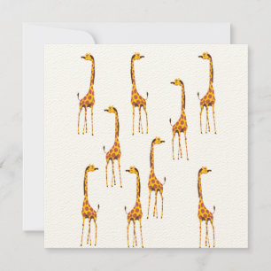 Cartão Postal das Girafas