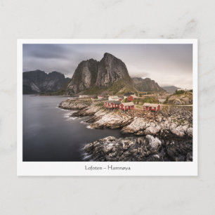Cartão postal das Ilhas Lofoten Noruega