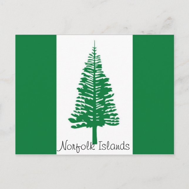 Cartão postal das Ilhas Norfolk (Frente)