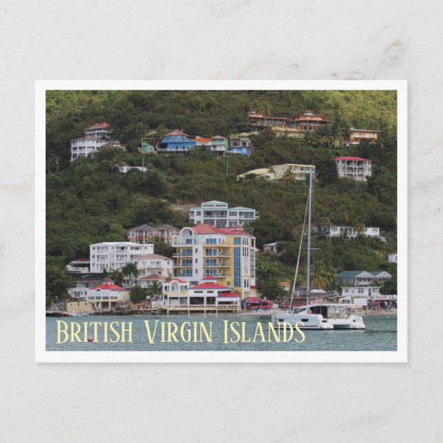 Cartão postal das Ilhas Virgens Britânicas (Frente)