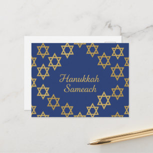 Cartão postal das Luzes de Hanukkah