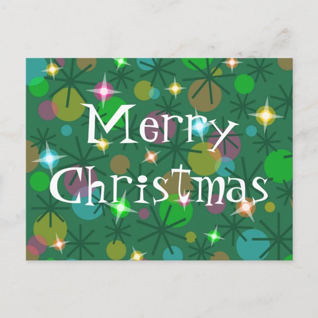 Cartão postal das Luzes de Natal "Feliz Natal" (Frente)