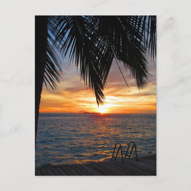 Cartão Postal das Maldivas (Frente)