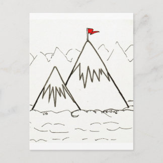 Cartão postal das montanhas