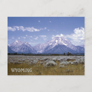 Cartão postal das Montanhas Wyoming