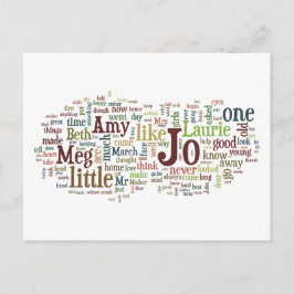Cartão postal das palavras de Little Women de Alco